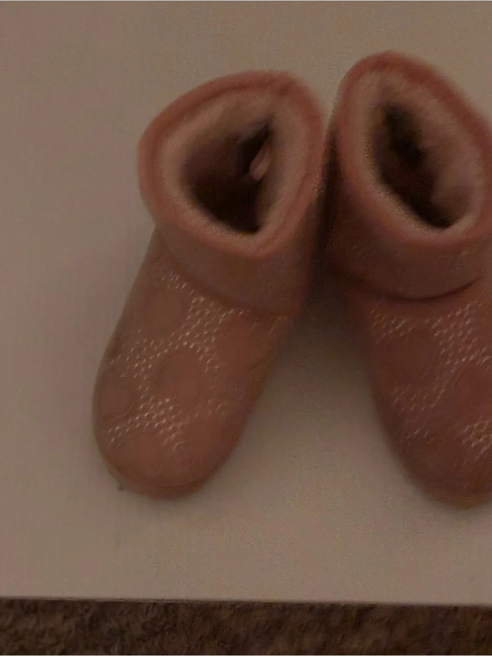 Tahari Girls Pink Heart Faux-Fur Winter Boots